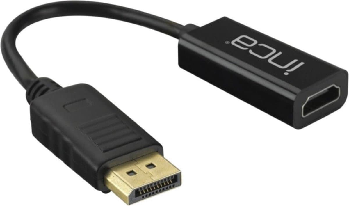 BasicTeQ: INCA IDTH-07 Displayport to HDMI, High Performance, HDMI Version 1.4 backward compatible, 4K Display Technology. Goud verguld