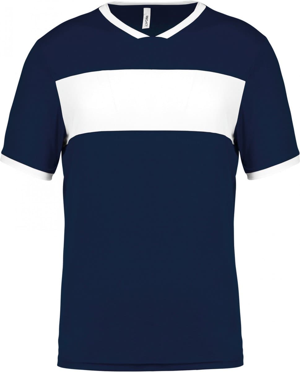 SportSportshirt Kind 8/10 years (8/10 ans) Proact Ronde hals Korte mouw Sporty Navy / White 100% Polyester