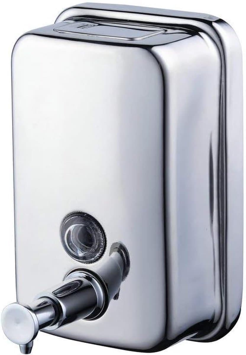 Zeepdispenser Wandmontage - Roestvrijstalen Zeepdispenser voor Wandmontage - Hoogglans Gepolijst - Duurzaam en Stijlvol - Universeel Design - Praktisch voor Badkamer en Keuken