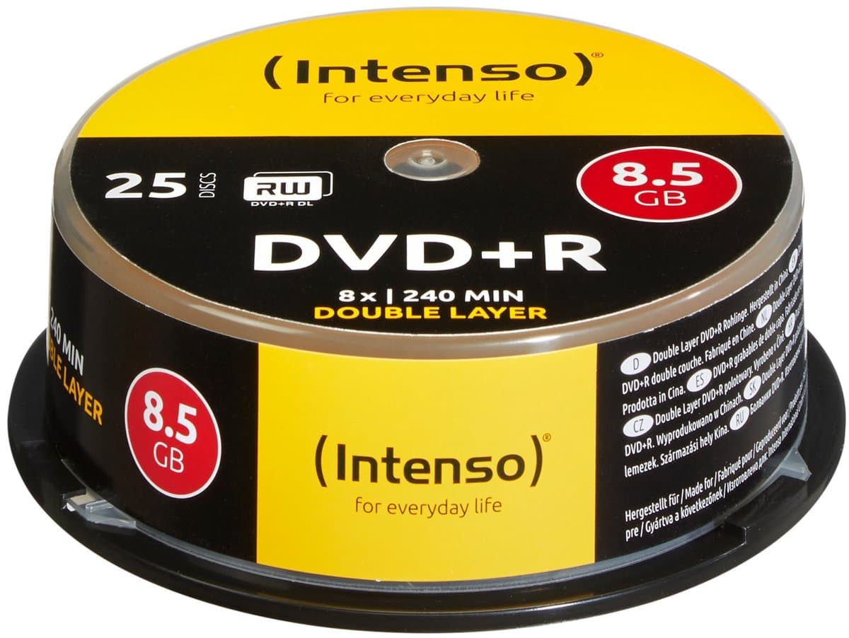 Intenso 4311144 DVD+R DL disc 8.5 GB 25 stuk(s) Spindel