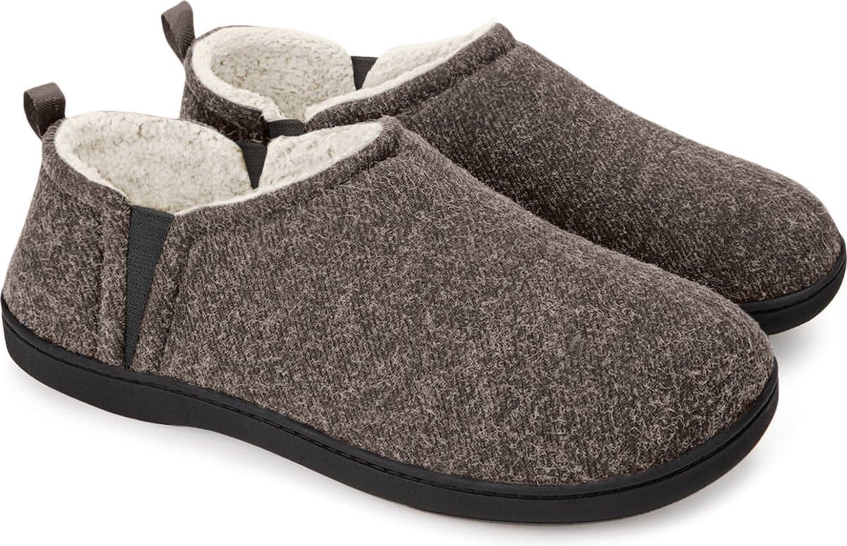 Pantoffels Heren - Sloffen - Grijs - Anti-slip - Maat 46/47 - Comfeet