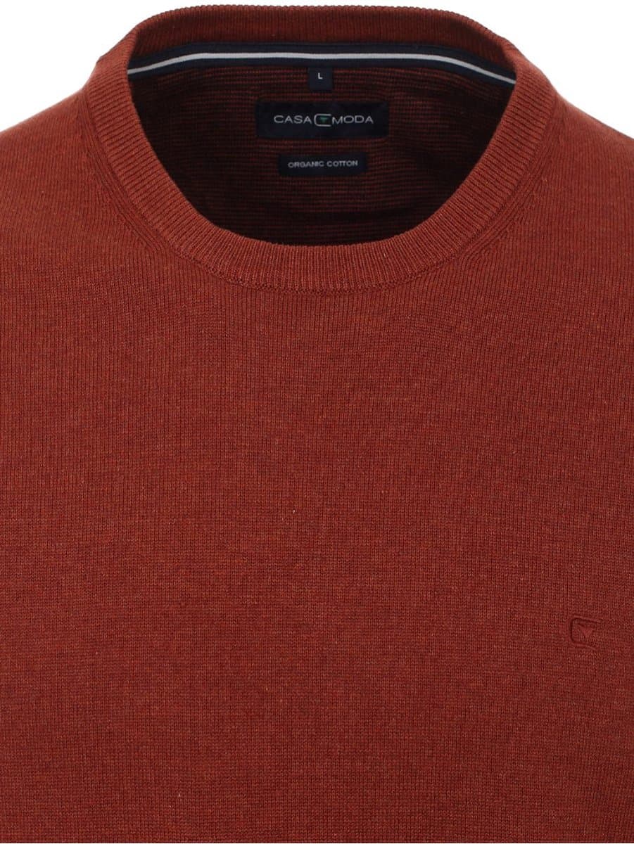 Casa Moda Trui Met Ronde Hals Organic Cotton 423980800-490 - M