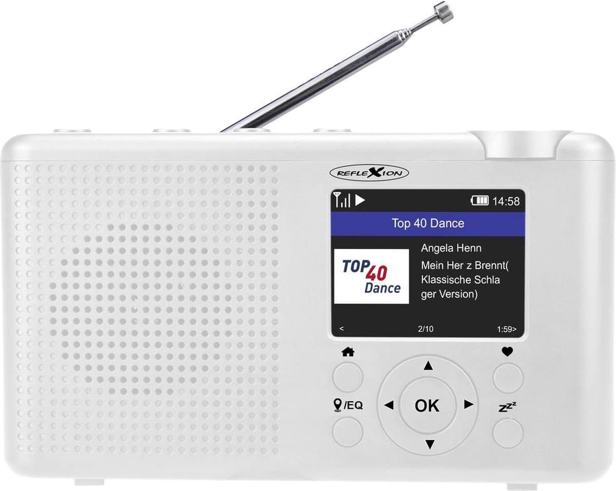 Reflexion TRA23I Draagbare Internet / DAB / FM - Radio wit
