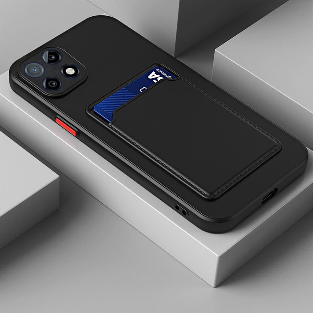 Backcover met kaarthouder Set voor Xiaomi Poco X3 / X3 Pro / X3 NFC _ Zwart
