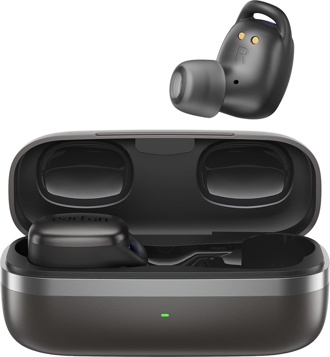 EarFun Free Pro 2 - Draadloze oordopjes - Hybride actieve noise cancelling - Lichtgewicht - IPX5 - Low latency modus