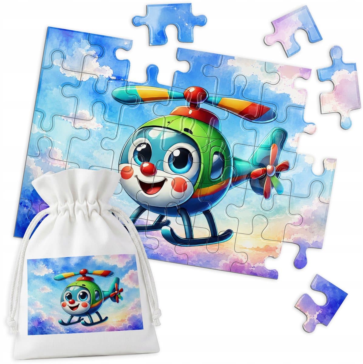 Houten Puzzel Vliegtuig - 35 Stukjes - Leuk en Educatief