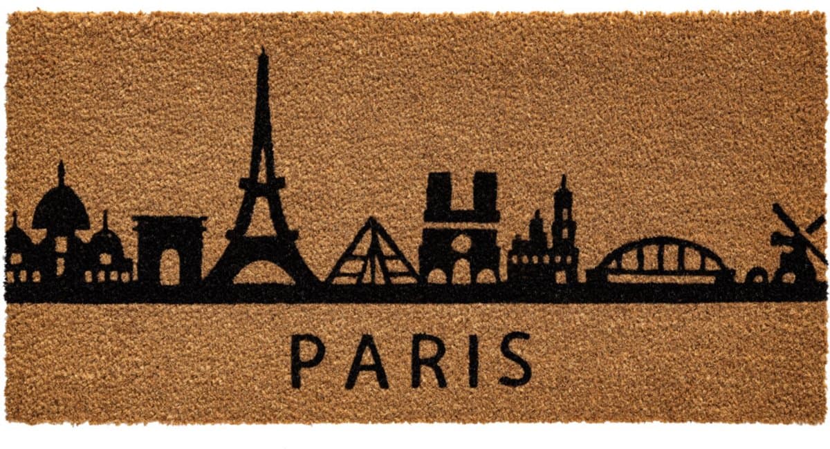 Kokosmat Paris 40 x 80 cm - Kokosmat - Deurmat Binnen - Kokos Deurmat - Geïmplanteerd - Vinyl Onderzijde