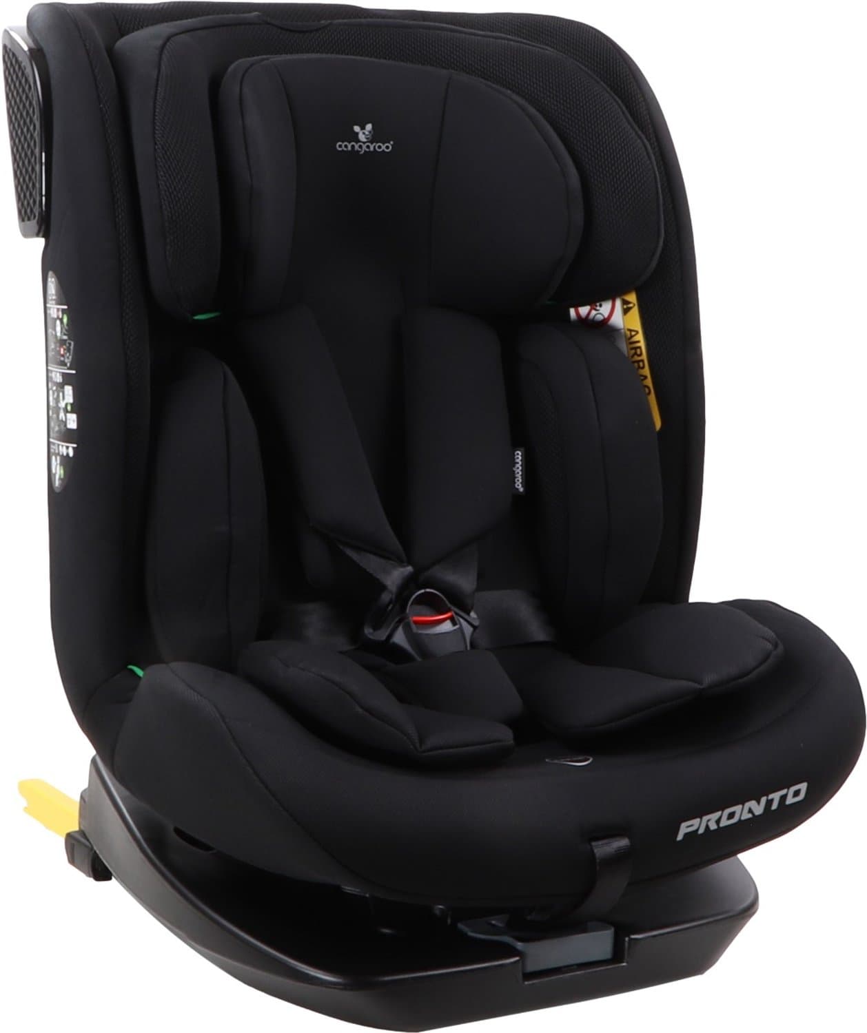 Cangaroo Pronto Black 40-150 cm 360° i-Size Autostoel