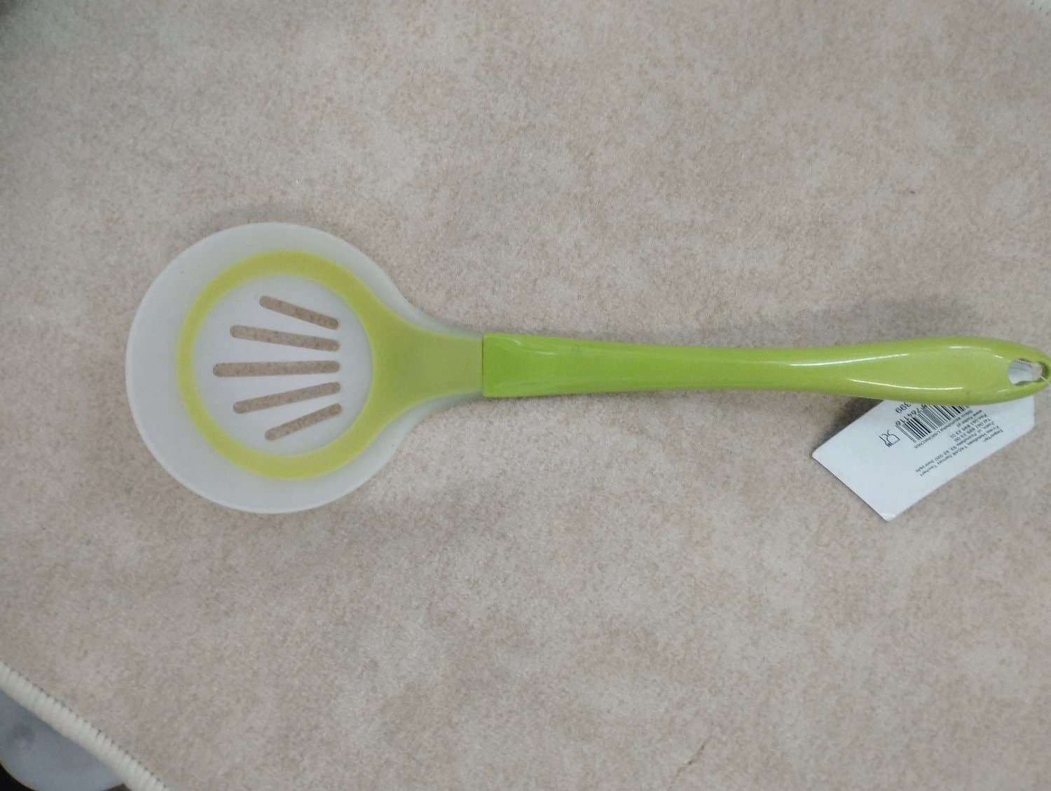 Limoengroene Siliconen Skimmer Lepel voor Pierogi