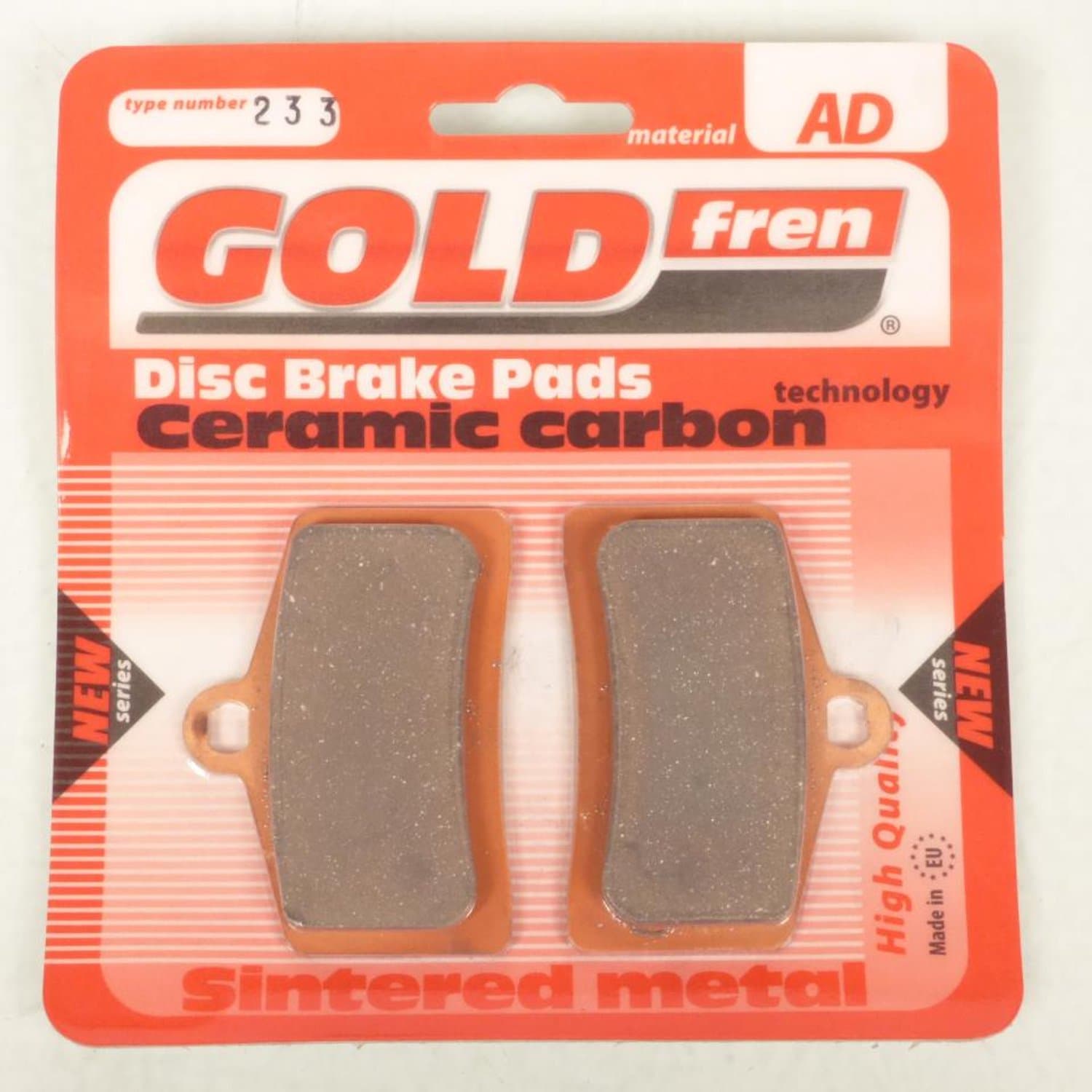 Remblokken Gold Fren voor Motor Peugeot 50 NK7 NAKED 2009 tot 2012 linksvoor Nieuw