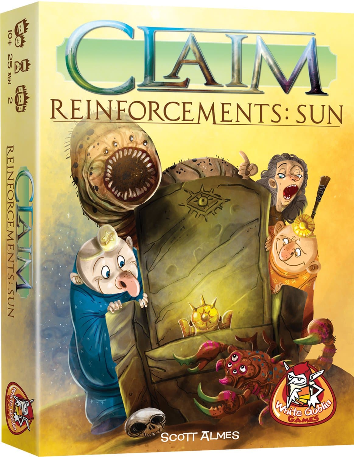 White Goblin Games - Claim Reinforcements: Sun - Kaartspel - 2 spelers - Tactisch kaartspel - Vanaf 10 jaar - Kaartspel met unieke facties
