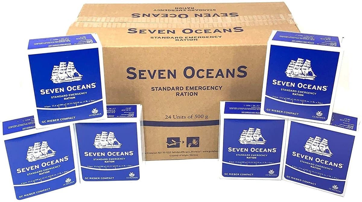 Noodrantsoen - Seven Oceans 24 stuks - Seven Oceans Noodrantsoen Doos [24 x 500g] - 5 jaar houdbaar - 24 dagen noodrantsoen - Noodpakketten - Noodpakket voor thuis