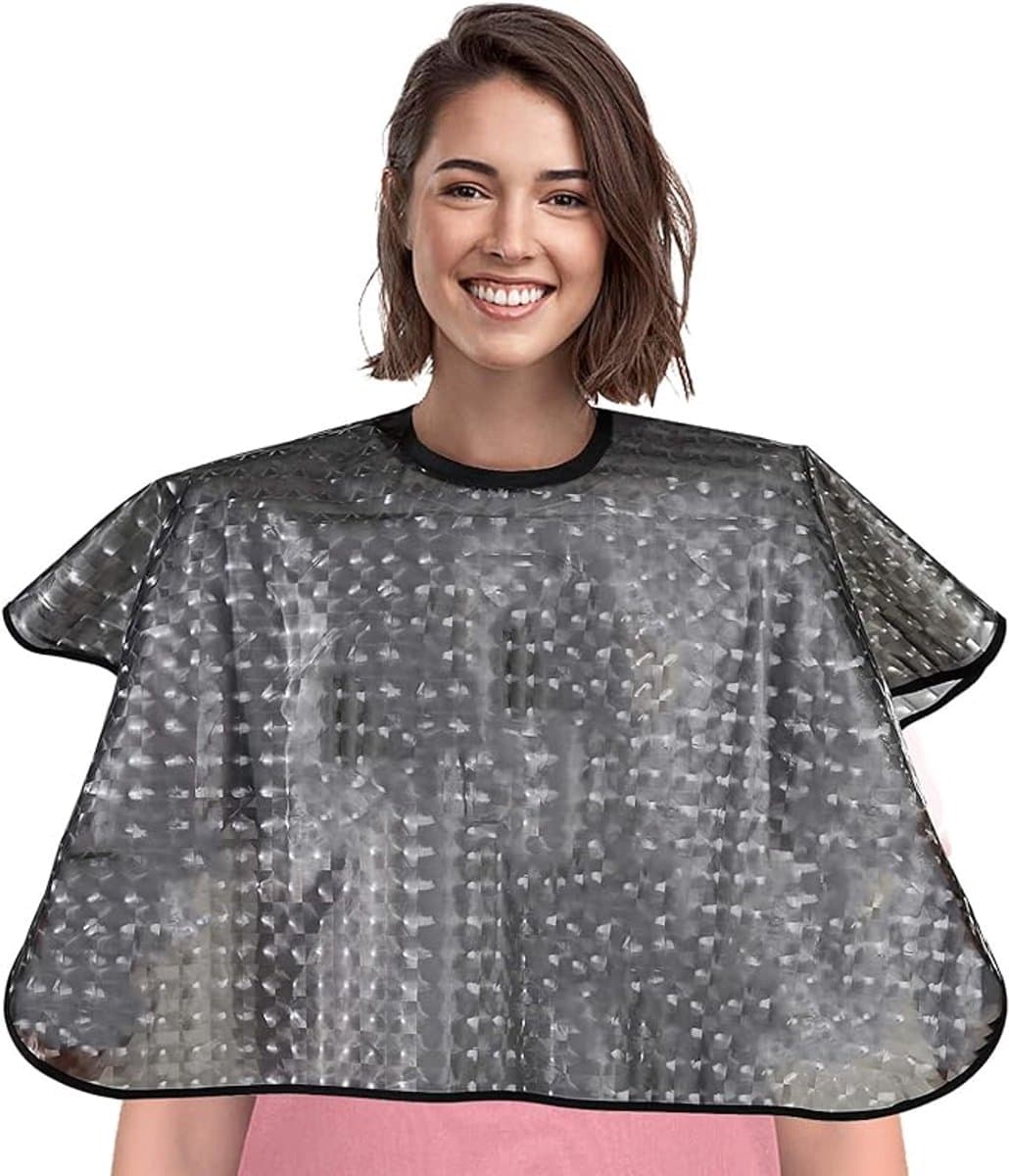 Sander Shop Waterdichte haarverfcape, korte kam-out capes voor haarstylist, make-upschort voor haarkleur, bleekmiddel, shampoo en meer