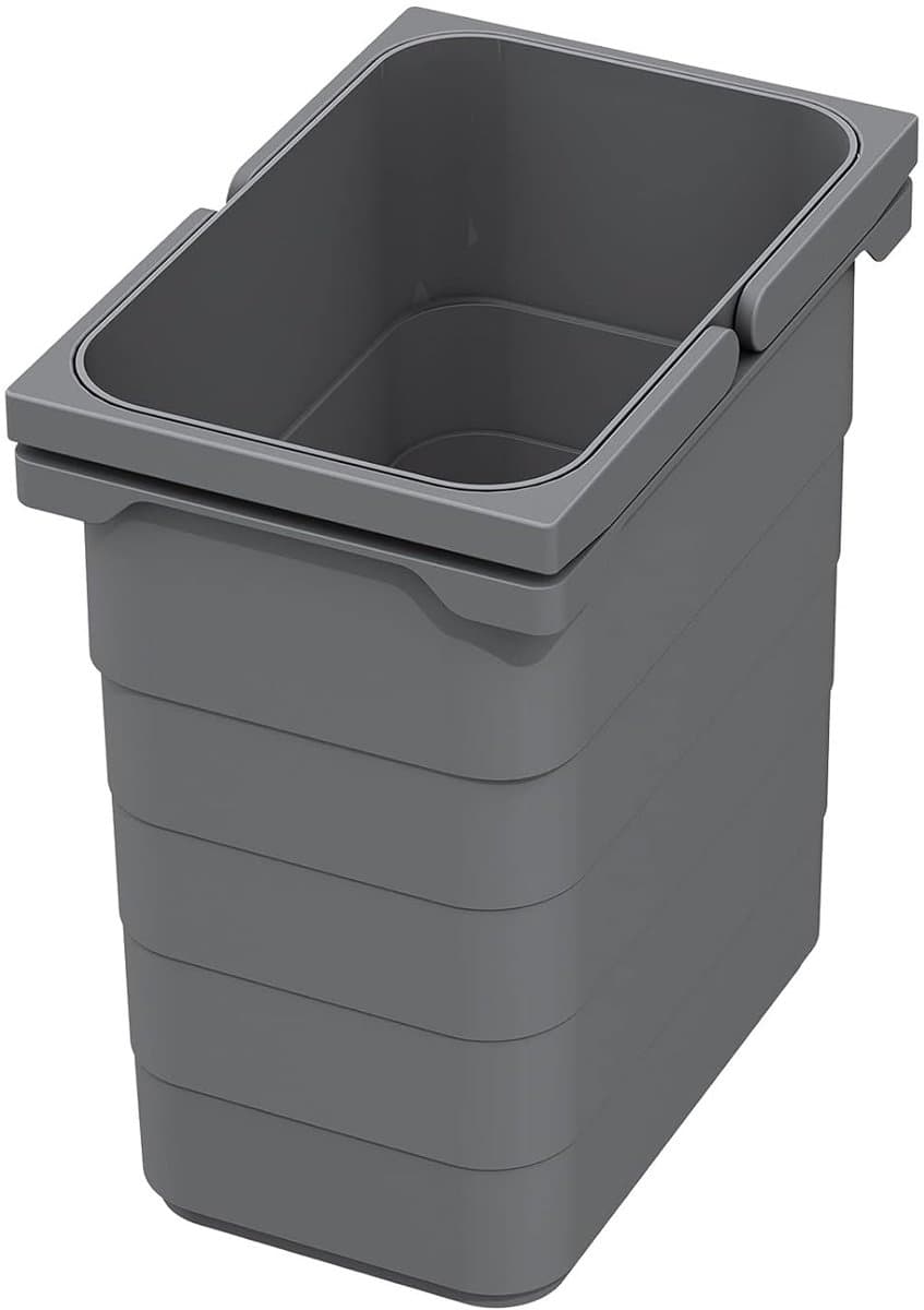 Eins2vier Afvalbak 7L – Compact & Donkergrijs