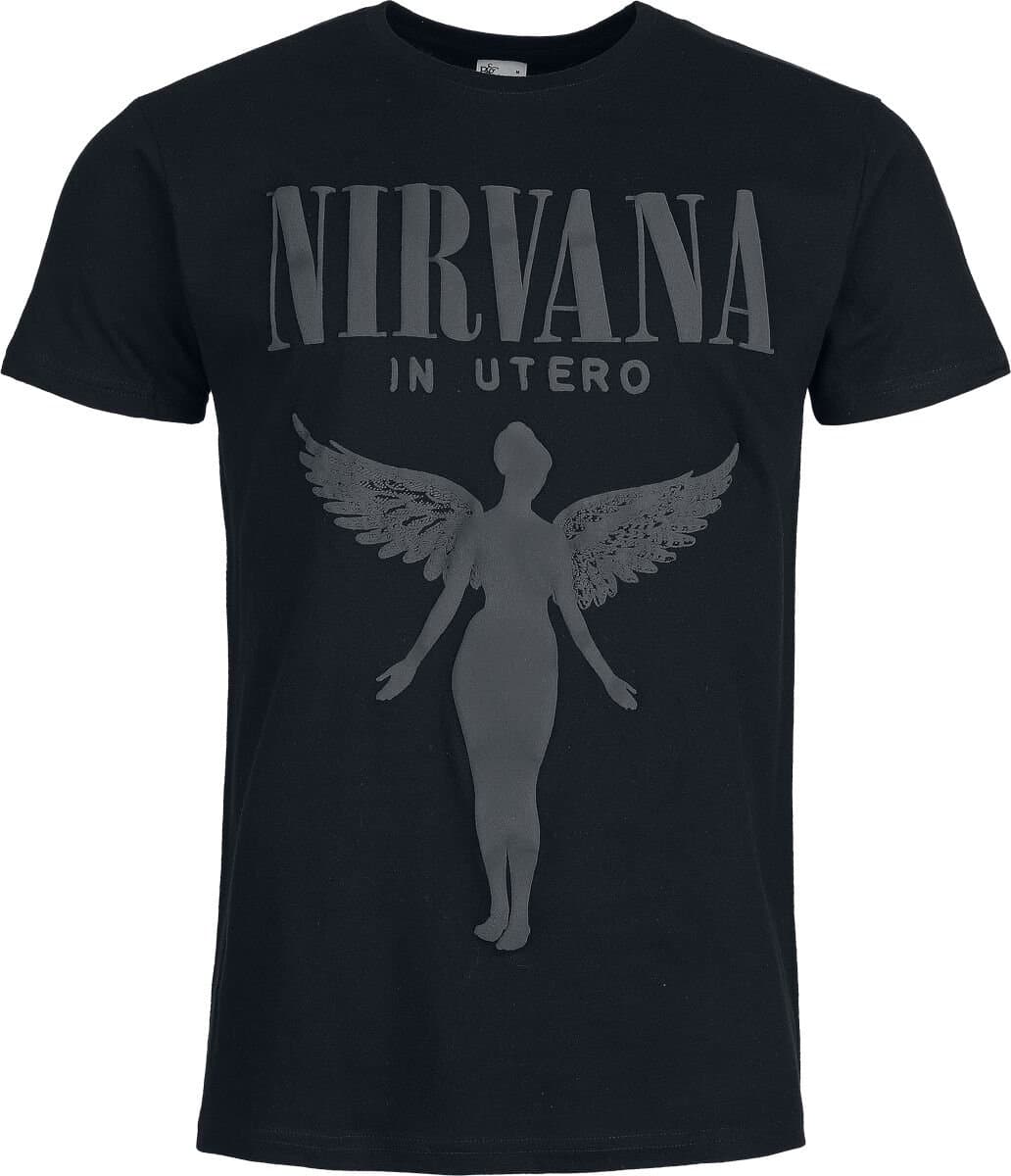 Nirvana Angel 3D Druck Heren T-shirt - zwart - L