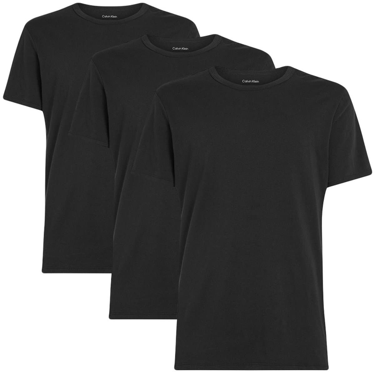 Calvin Klein UB1 T-shirt met korte mouwen en ronde hals - 3-delig - zwart - heren - 4XL
