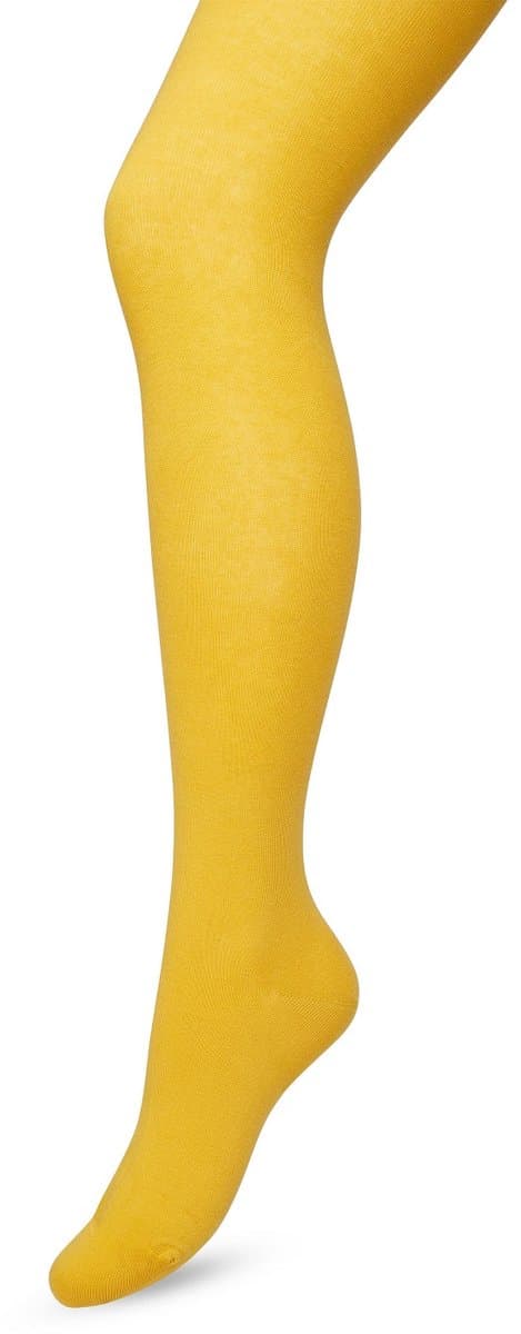 Bonnie Doon Biologisch Katoenen Maillot Dames Geel maat 38/40 M - Uitstekende pasvorm - Gladde Naden - OEKO-TEX gecertificeerd - Bio Cotton Tights - Duurzaam en Huidvriendelijk Bio Katoen - Egg - BP051900.219