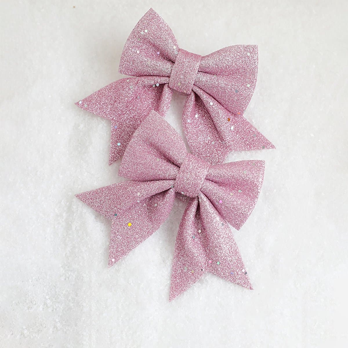 2 x strikken - Kerstmis glitter - kerstdecoratie -kerst hangers - kerstversiering - hangende ornamenten -voor kerstboom、kerstfeest ( 15 x 13 cm)