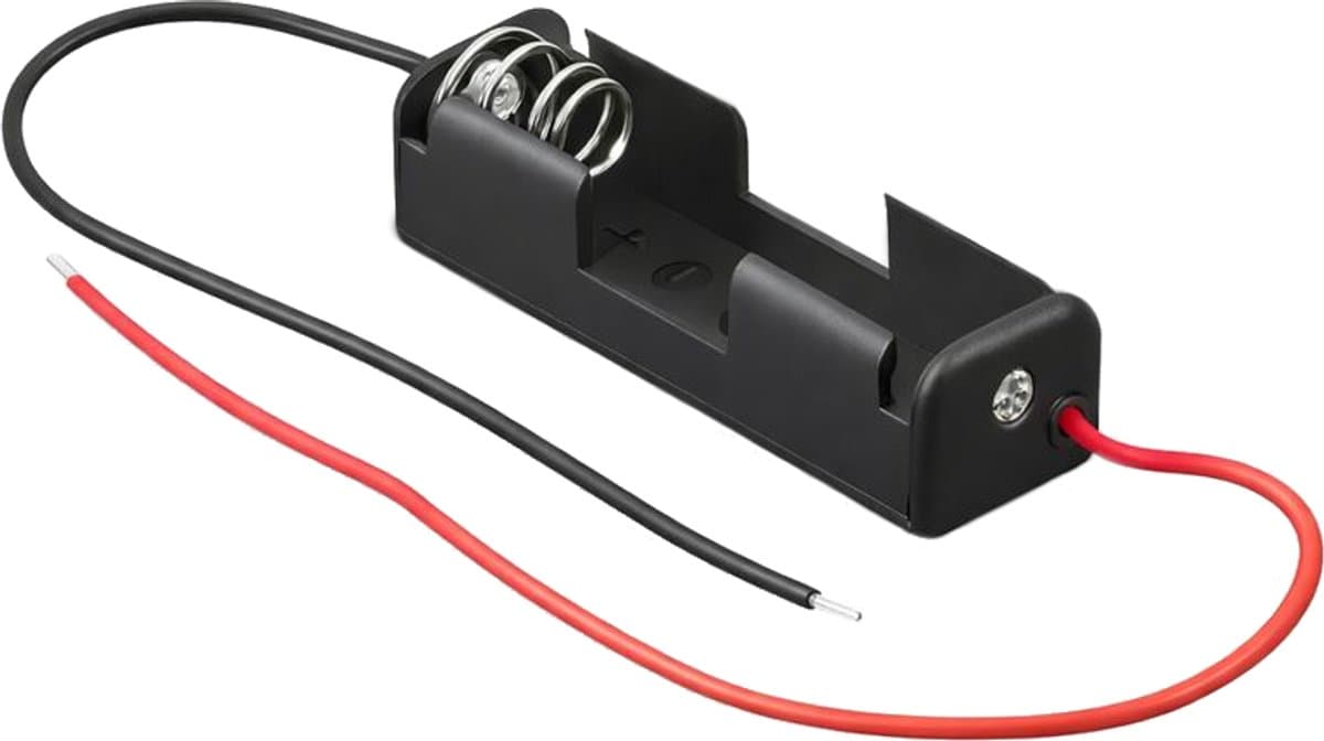 1x AA batterij houder