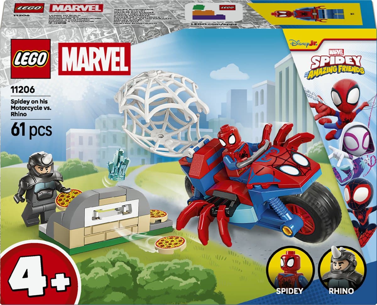 LEGO Spidey 11206 Spidey op zijn motor vs. Rhino