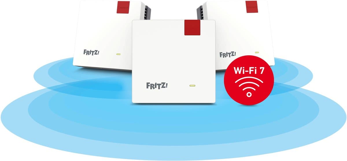 FRITZ!Mesh Wi-Fi Set 1700 - Mesh WiFi - WiFi Versterker - WiFi 7 - 3600 Mbps - 3-pack