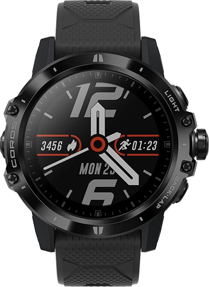 Coros Vertix GPS Adventure Watch Sporthorloge Dark Rock Black 47mm