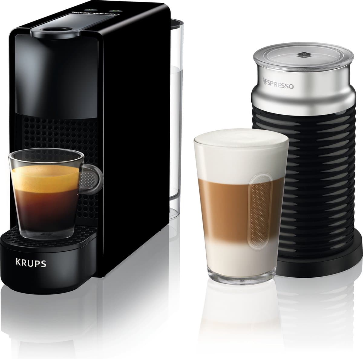 Krups Nespresso Essenza Mini XN1118 Zwart + Melkopschuimer