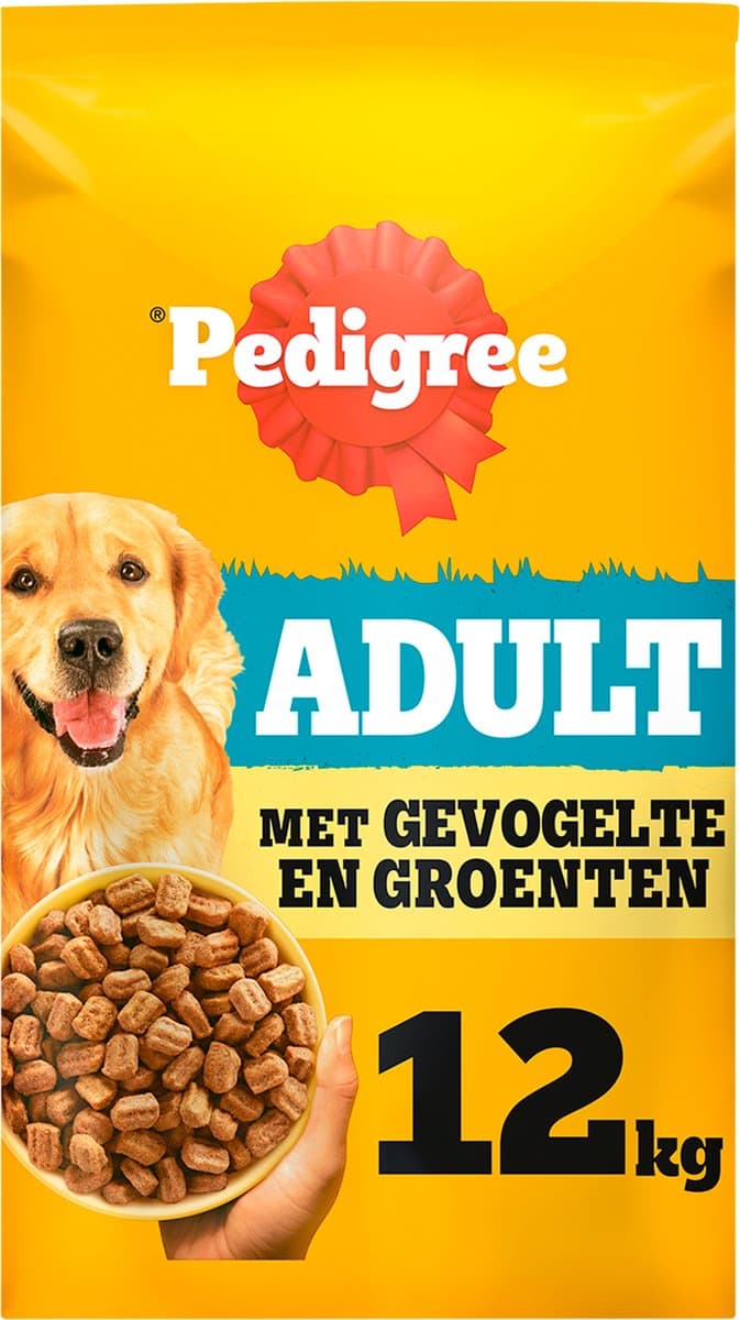Pedigree droogvoer adult kip 12 kg