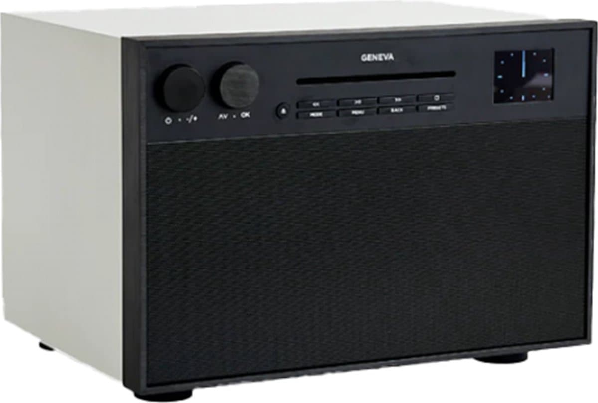 Geneva: DeCon M DAB + / FM-radio en CD-speler - Wit/zwart