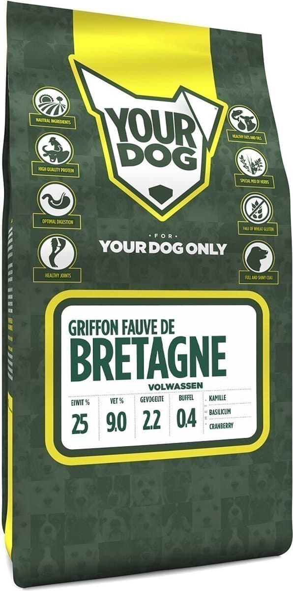 Yourdog Griffon fauve de bretagne - Hondenbrokken - Volwassen - 6 kg