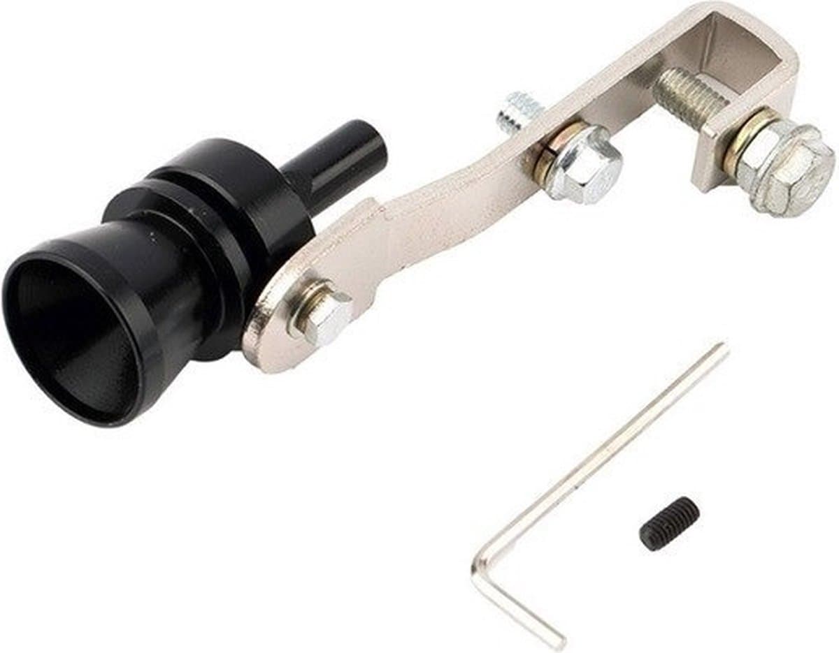 VCTparts® Universeel Turbofluitje Uitlaatpijp zwart [Uitlaatfluitje - Exhaust Whistle]