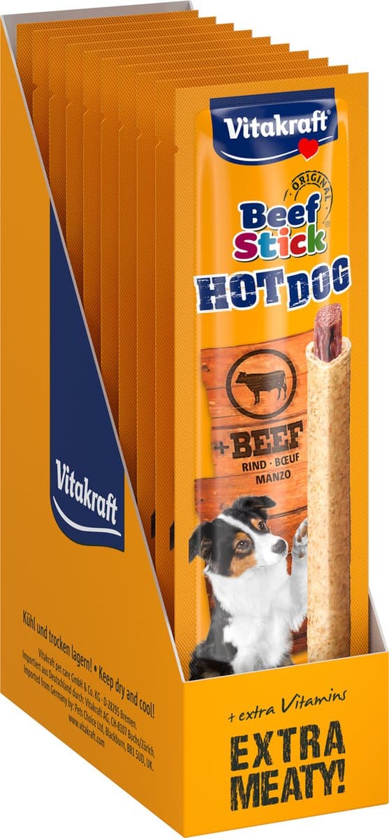 Vitakraft Beef Stick - Hot Dog - 10 stuks - 10x30 gram