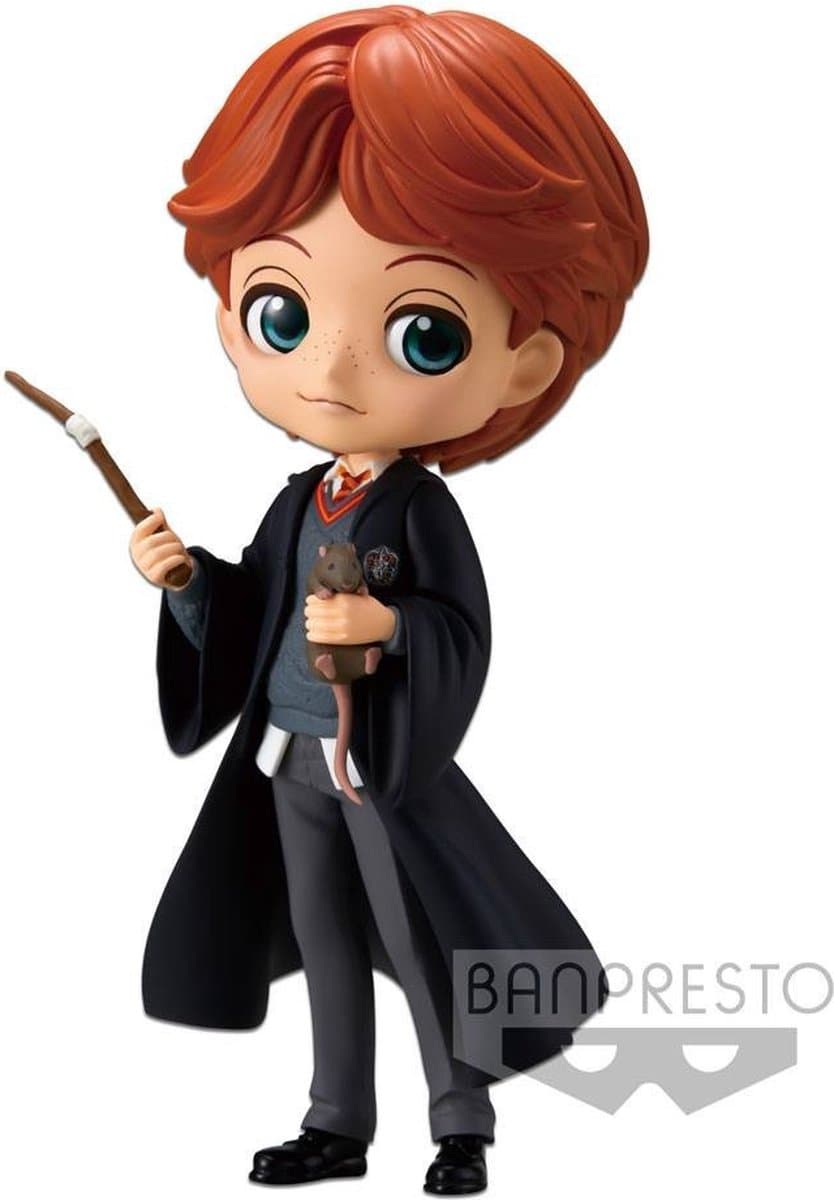 Bandai Banpresto Harry Potter - Q Posket Figuur - Ron Weasley with Scabbers