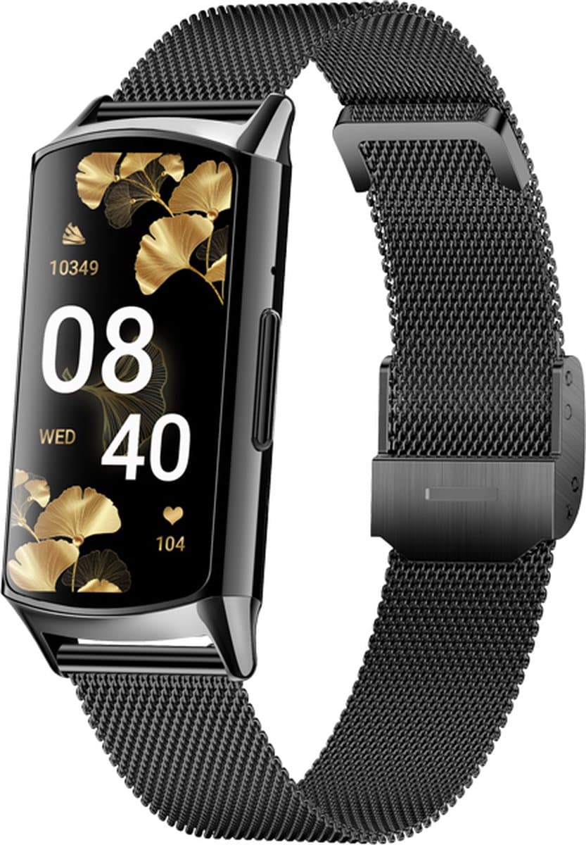 Kiraal Diva - Stijlvolle Activity Tracker - Functioneel - Android & iOS - RVS - Zwart