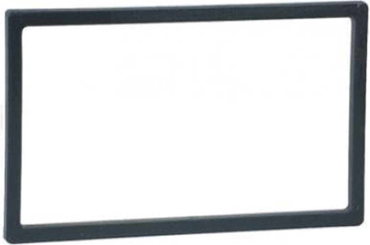 Afwerkframe voor 2-DIN frame 118x188 -102x173 zwart