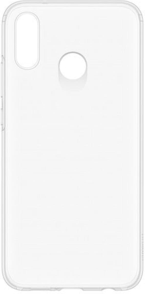 Huawei p-smart plus silicone transparant met Gratis Glasprotector