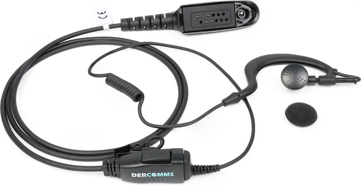 DerComms® Security oortje voor Motorola GP serie portofoon GP340 MTP700