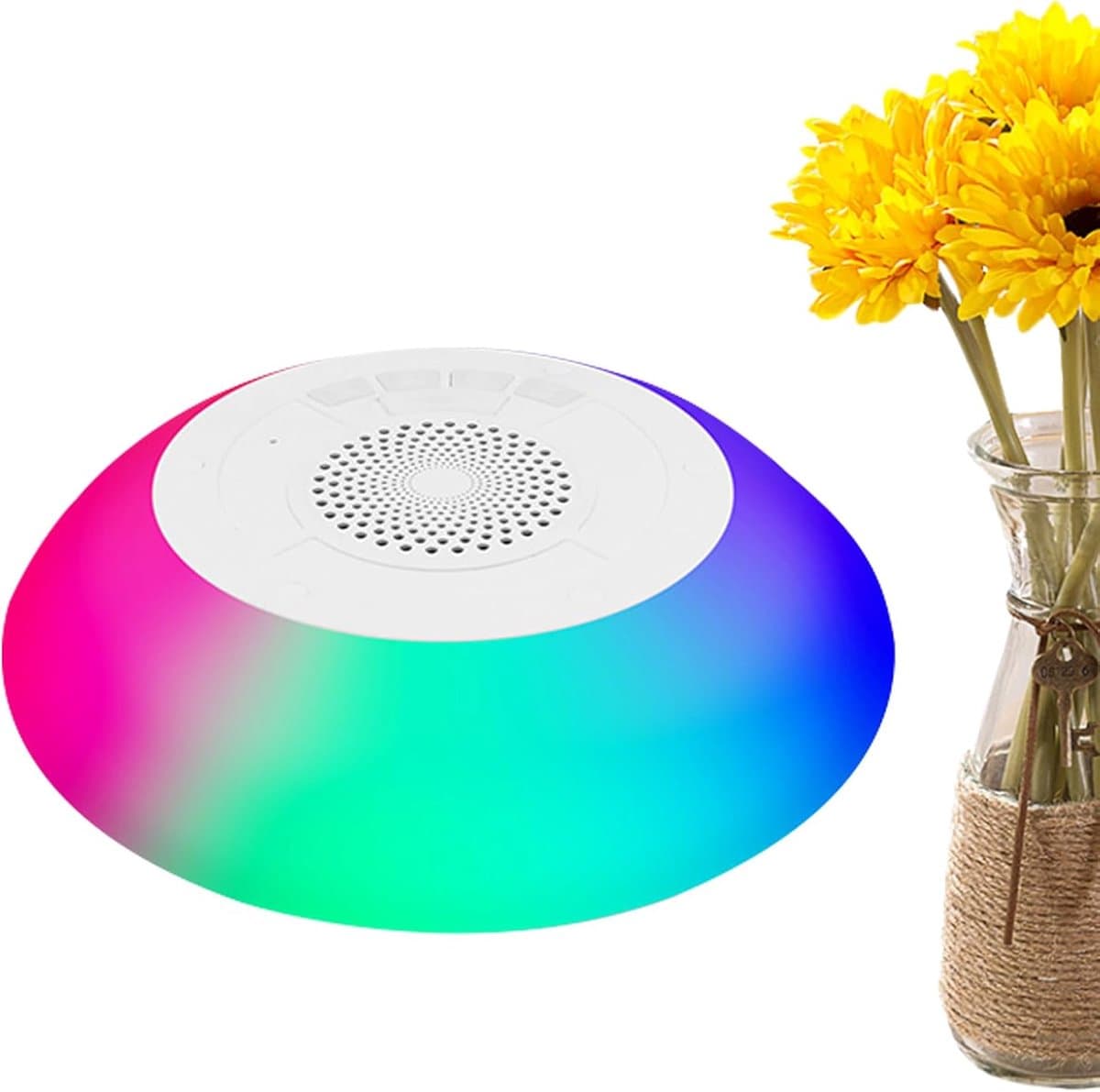 Zwevende Luidspreker - Waterdichte Speaker - Feestelijke Sfeer - LED Lichtshow - 72 x 194 cm - Wit