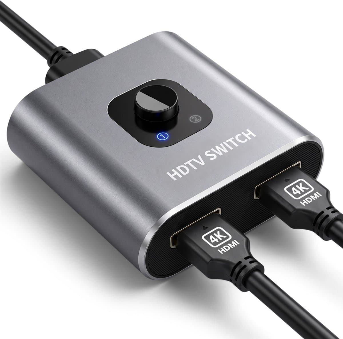 Skoov HDMI Switch 2 in 1 uit - Plug & Play - Dolby / 3D - Splitter - 4K - 60HZ - Premium - Universeel - Game - TV - Extender - Accessoires
