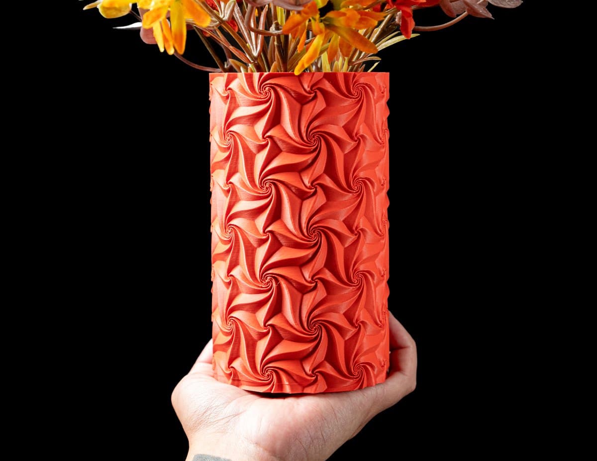Skushy Vaas Swirl - Geschikt voor LEGO Bloemen en Bouwsteenbloemen - Moderne Designvaas voor Droogbloemen en Kunstbloemen - Sculpturale Decoratieve Vaas - Premium Woondecoratie