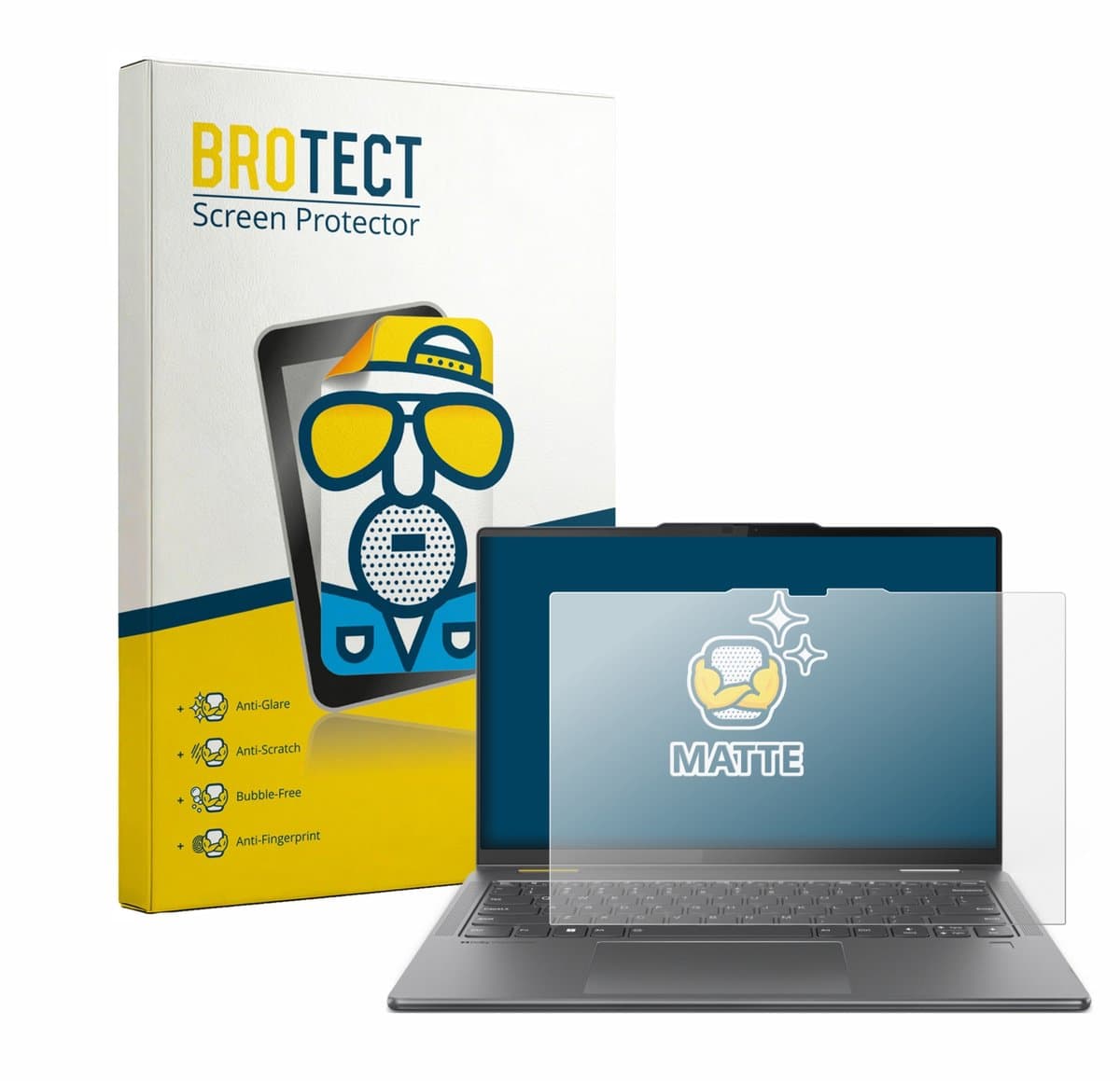BROTECT - Screenprotector voor Lenovo Yoga 7 2-in-1 Gen 9 14" - Folie Beschermfolie matte