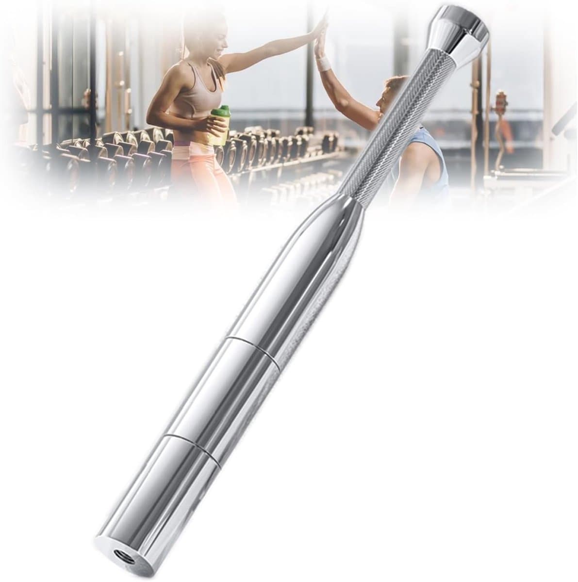 Indian Clubs - Fitness Clubs Clubbell - Kracht Training - Verstelbaar Gewicht - 4-8 kg - Zilver