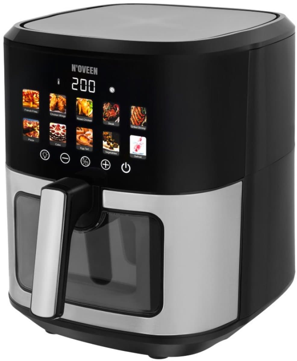 N'oveen AF770 - Heteluchtfriteuse - 6,5L - 1700W - Automatische Programma's