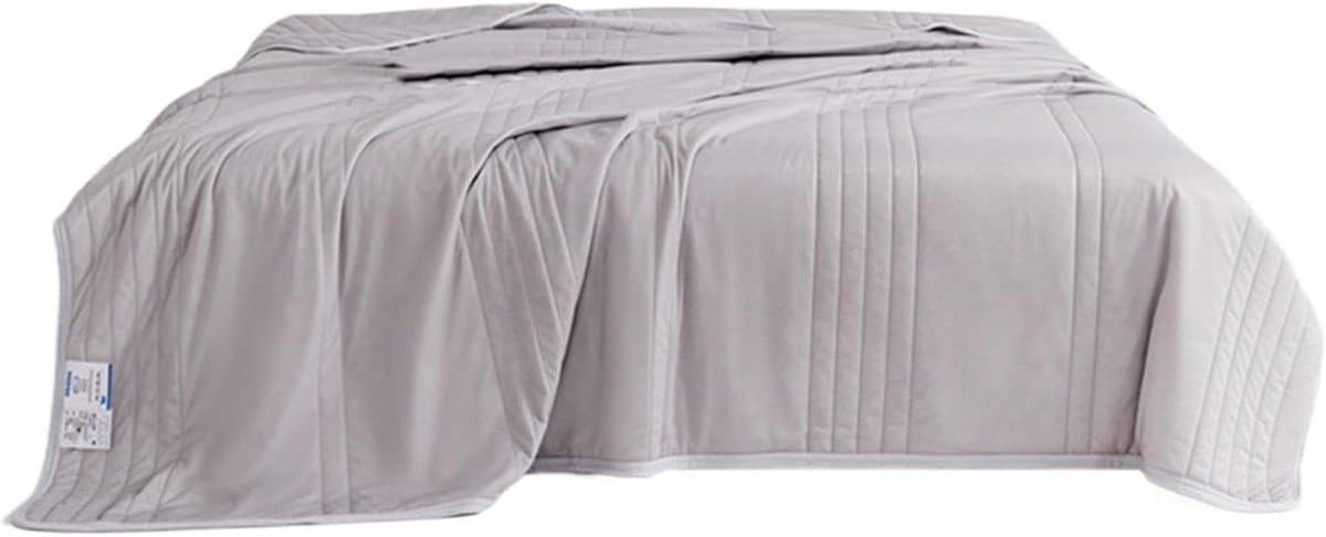 Verkoelende deken - Thermodeken ijseffect - Zomers slapen - Dubbelzijdig comfort - 200x230cm - Grijs