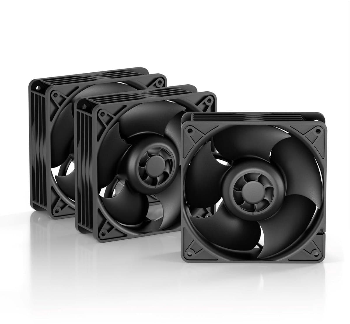 Server Ventilator - PC Fan - Server Koeling - Dubbele Kogellagers - 120x120x38 mm - Zwart