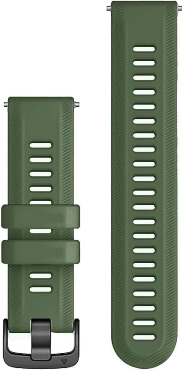 Horlogeband Siliconen - Polsband Garmin - Sporten en Dagelijks - Snel Verwisselbaar - 22mm - Agate
