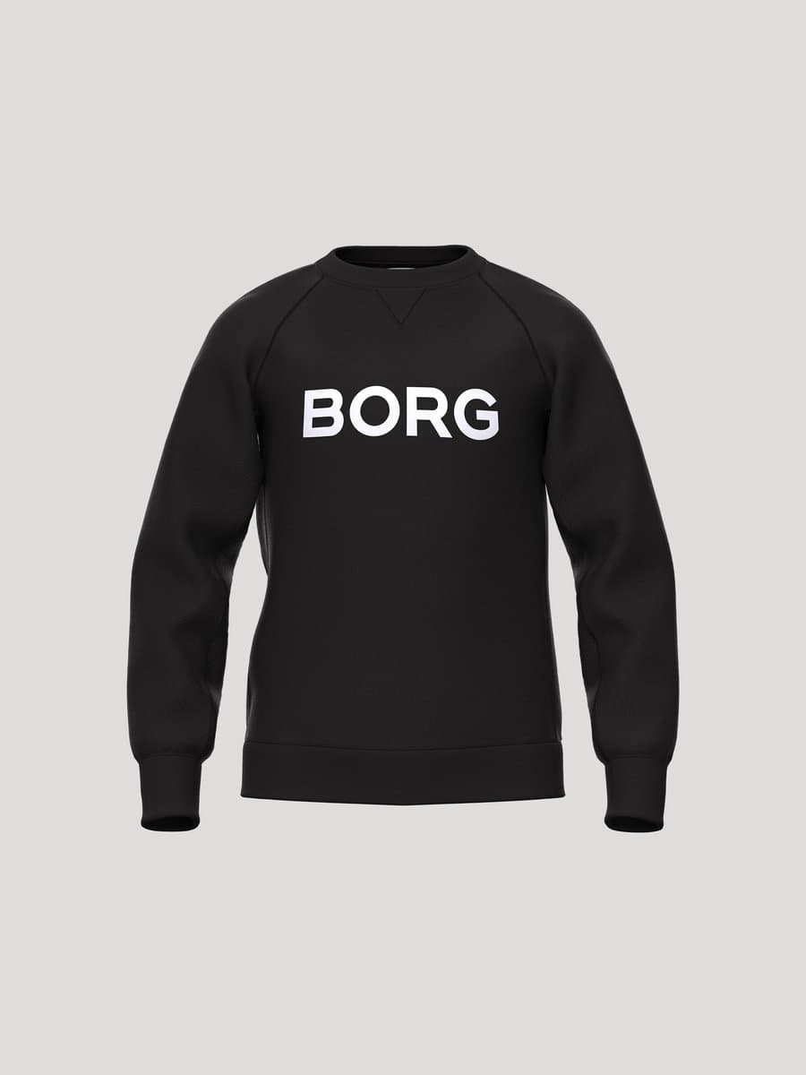Björn Borg Essential 3 Sweater Jongens Trui Met Lange Mouwen Kinderen - Zwart - Maat 158-164