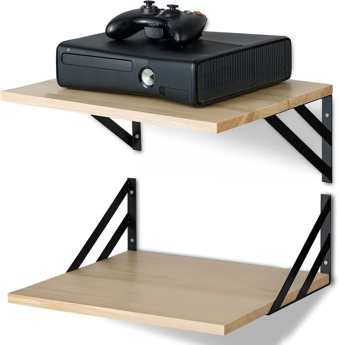 Moderne Wandplank van Hout 30 cm Diep - Ruimtebesparende Plank voor Keuken, Badkamer en Woonkamer - Ideaal voor Routers, Boeken en Speakers