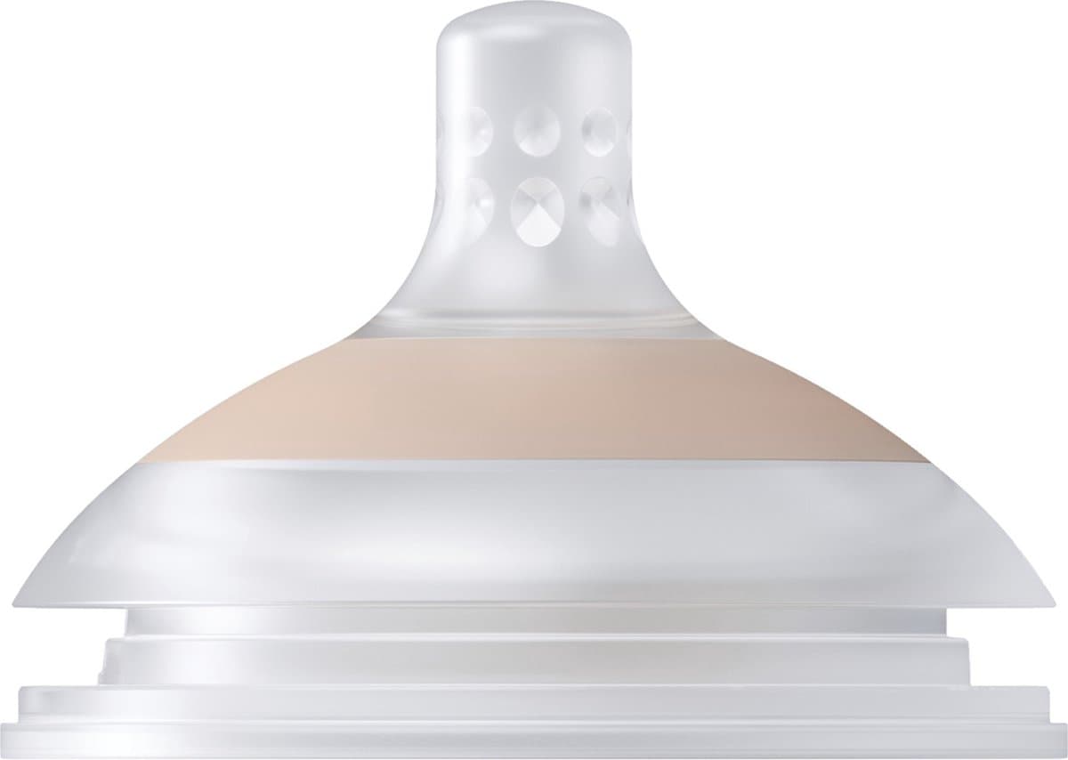 Difrax LOVI Mammafeel Dynamische Flessenspeen - 6+ Maanden - Medium - Roze - 1 Stuk