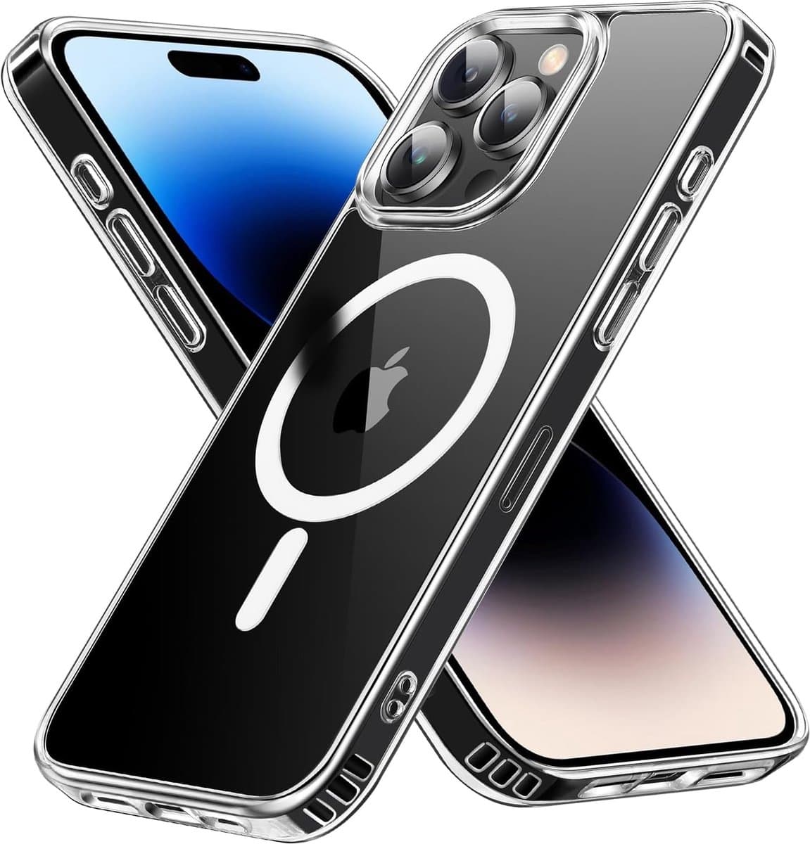 Backcover geschikt voor: iPhone 15 Pro - Compatibel met Magsafe - Magnetisch Hoesje - Magsafe Case - Doorzichtig